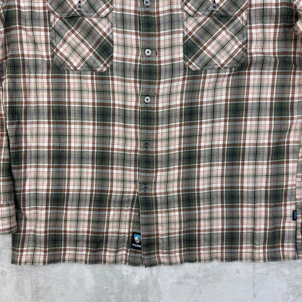 Kuhl Dillinger Descender Flannel Shirt Mens XL Plaid Long Sleeve Button Down